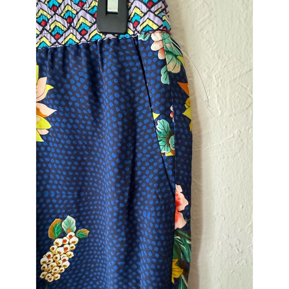 NWOT Johnny Was Floral Border Side Split Leg Pants Size S - Picture 4 of 9